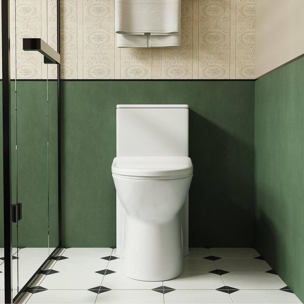 1.1/1.6 GPF Elongated Comfort Height Super Quite Flushing Floor Mounted One-Piece Toilet