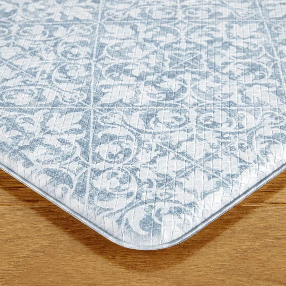 Town & Country Living TOWN & COUNTRY BASICS Comfort Plus Non-Slip Backing Vintage Medallion Tile Anti Fatigue Comfort Mat