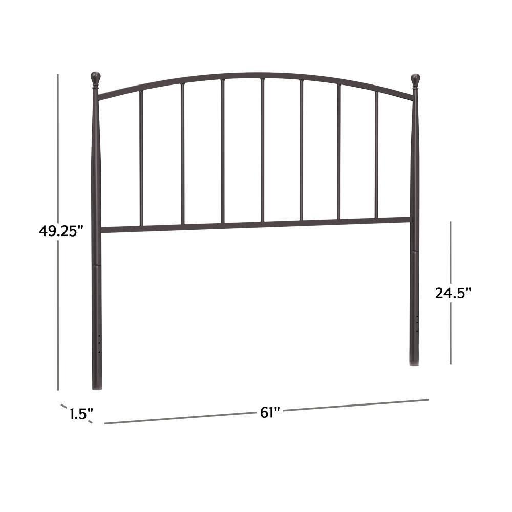 Hillsdale Warwick Farmhouse Metal Full/Queen Headboard in Bronze
