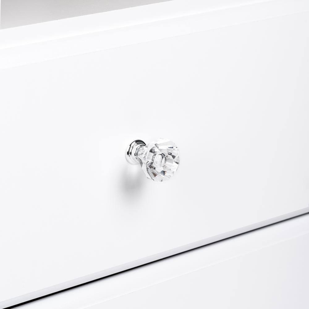 Astrid 6 Drawer Dresser White - Prepac: Laminated Wood Composite, Easy-Glide, Safety Stops