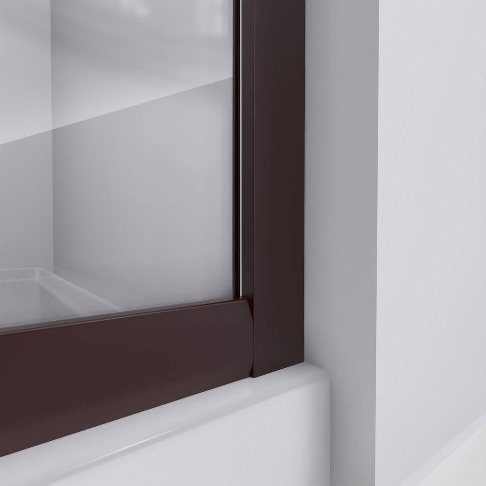 Prime 36" W x 36" D x 76.75" H Semi Frameless Round Sliding Shower Enclosure with Base Included