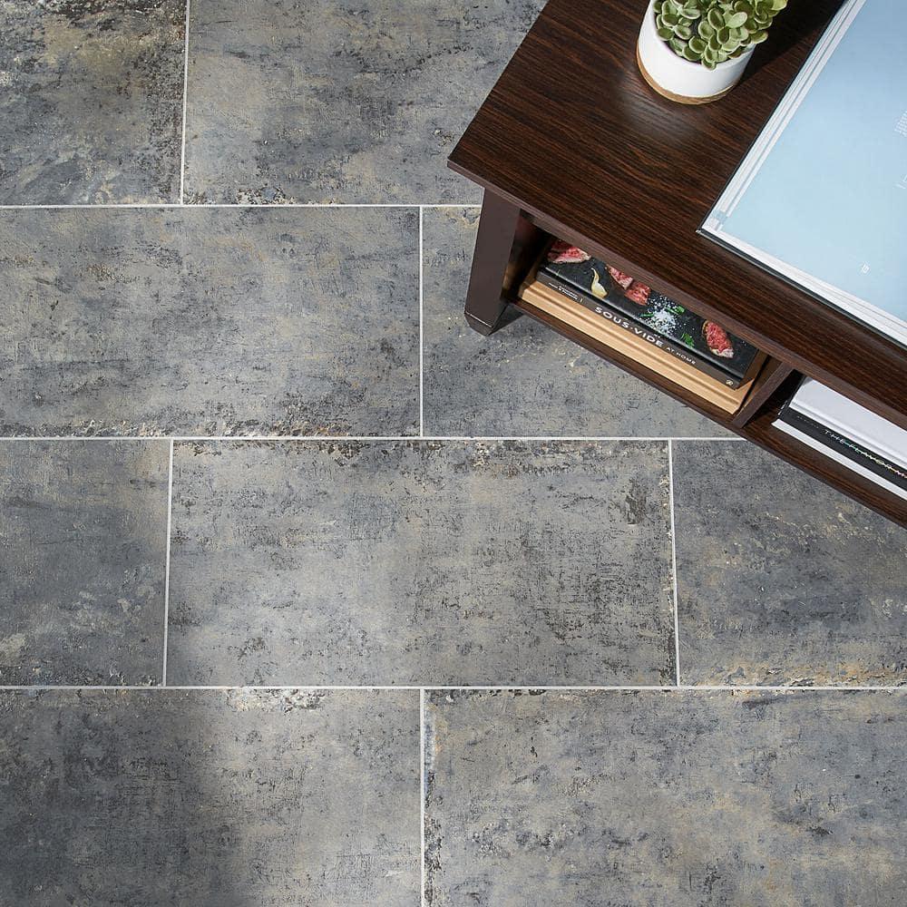 Mantis 11.81 in. x 23.62 in. Matte Porcelain Concrete Look Floor and Wall Tile (13.55 Sq. Ft./Case)