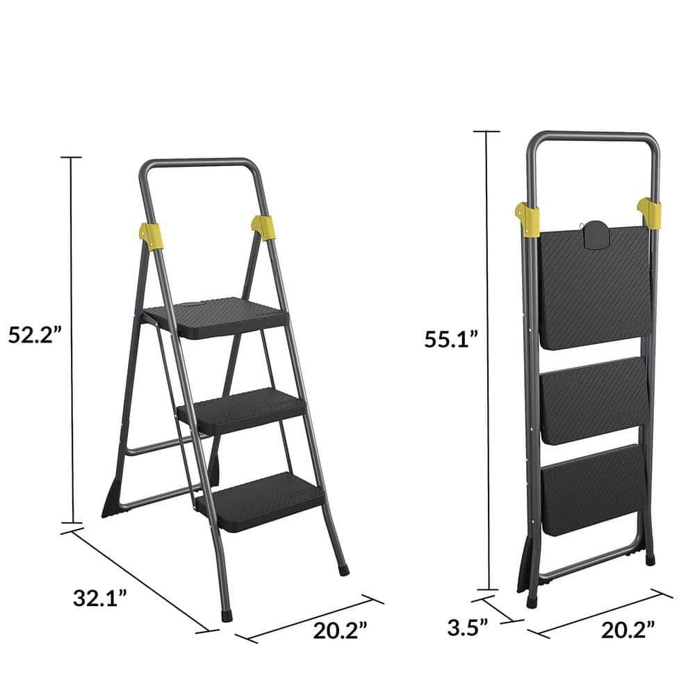 WFX Utility™ 3 - Step Steel Folding Small Step Ladder