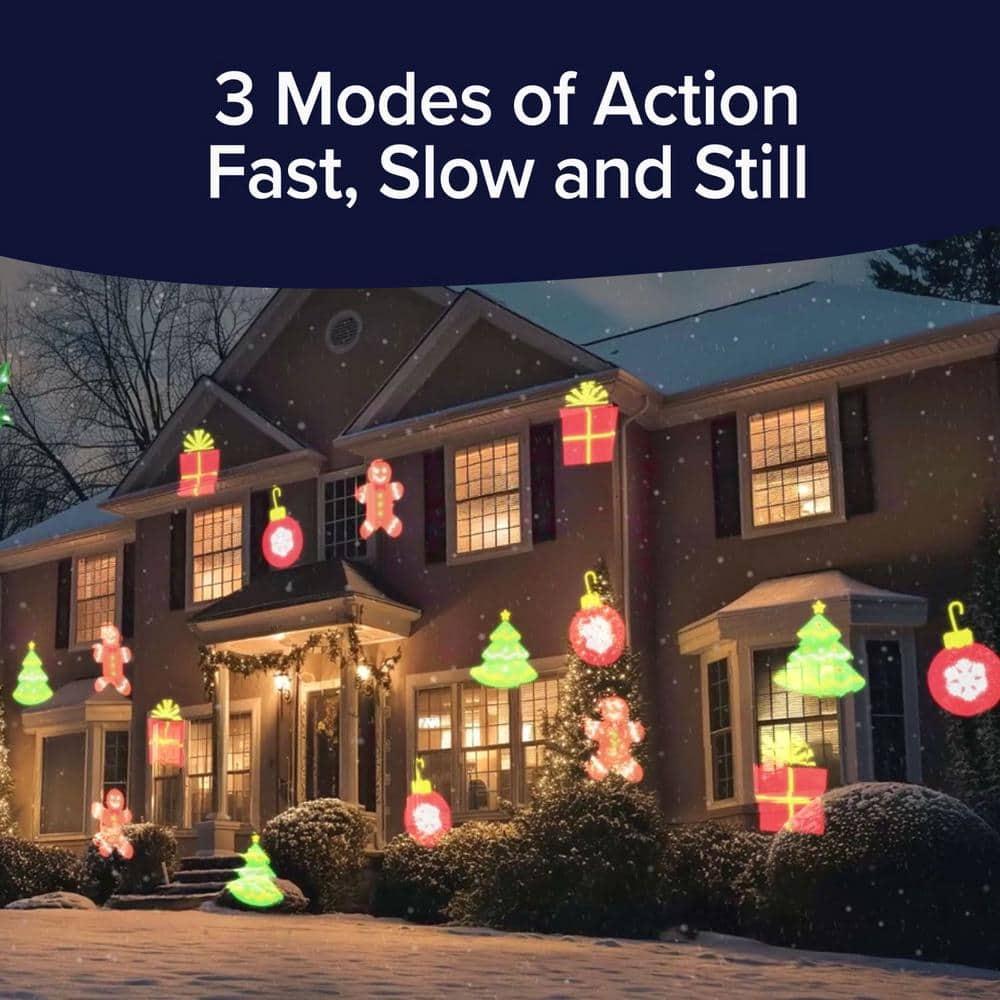Star Shower Christmas Slide Show LED Holiday Projector, AS-SEEN-ON-TV, Remote Control