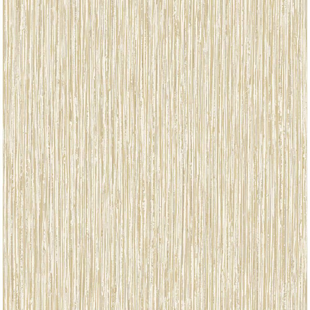 Fine Decor Kofi Champagne Faux Grasscloth Wallpaper, 20.5-in by 33-ft, 56.4 sq. ft