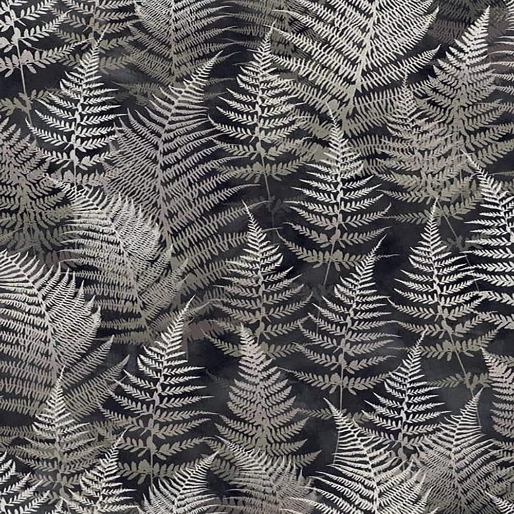 Clarissa Hulse Woodland Fern Charcoal Removable Wallpaper