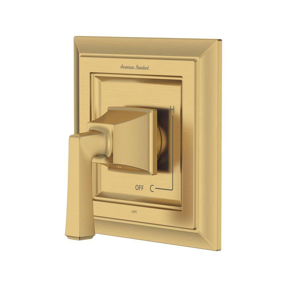Brushed Gold Lever Shower Valve Trim Kit