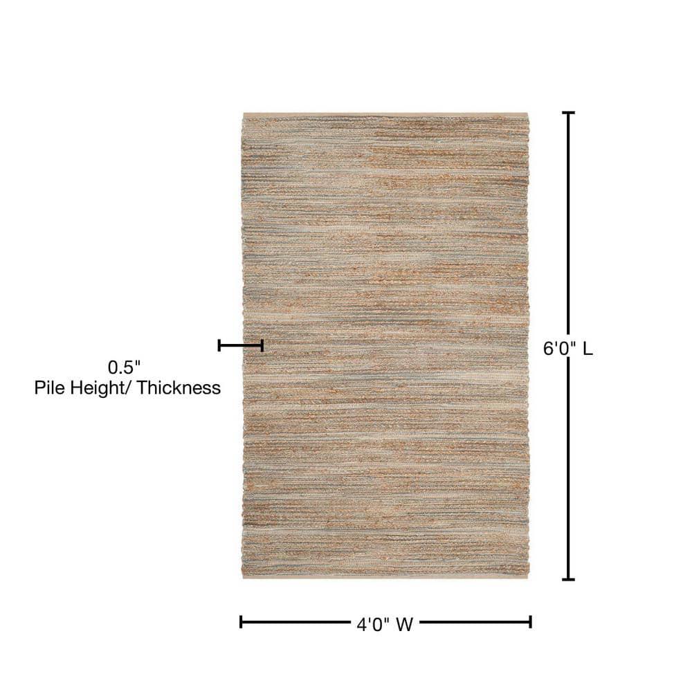 Cape Cod CAP851 Woven Indoor Area Rug - Blue - 4'x6' - Safavieh