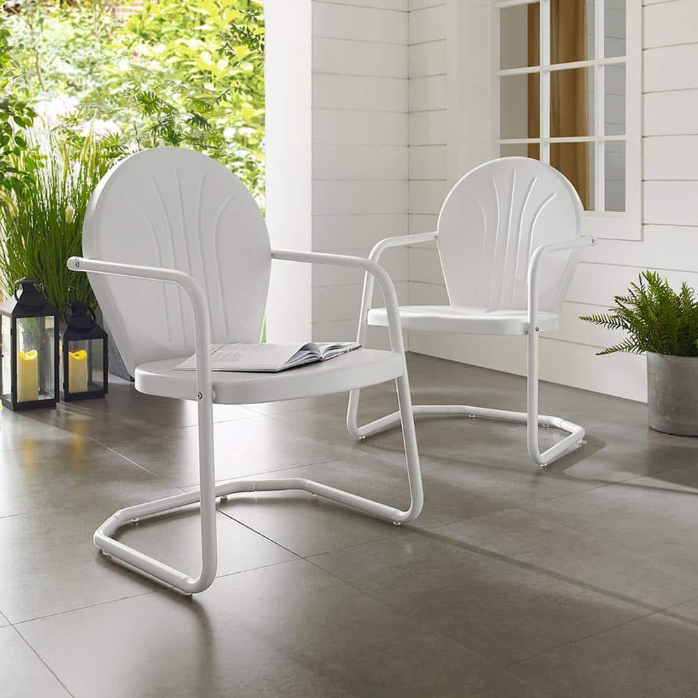 Griffith Metal Chair in White Finish