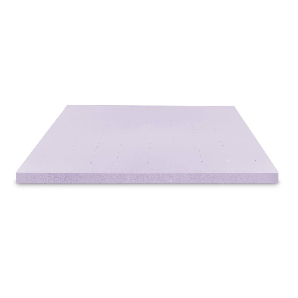 BodiPEDIC 3" Lavender Infused Memory Foam Mattress Topper
