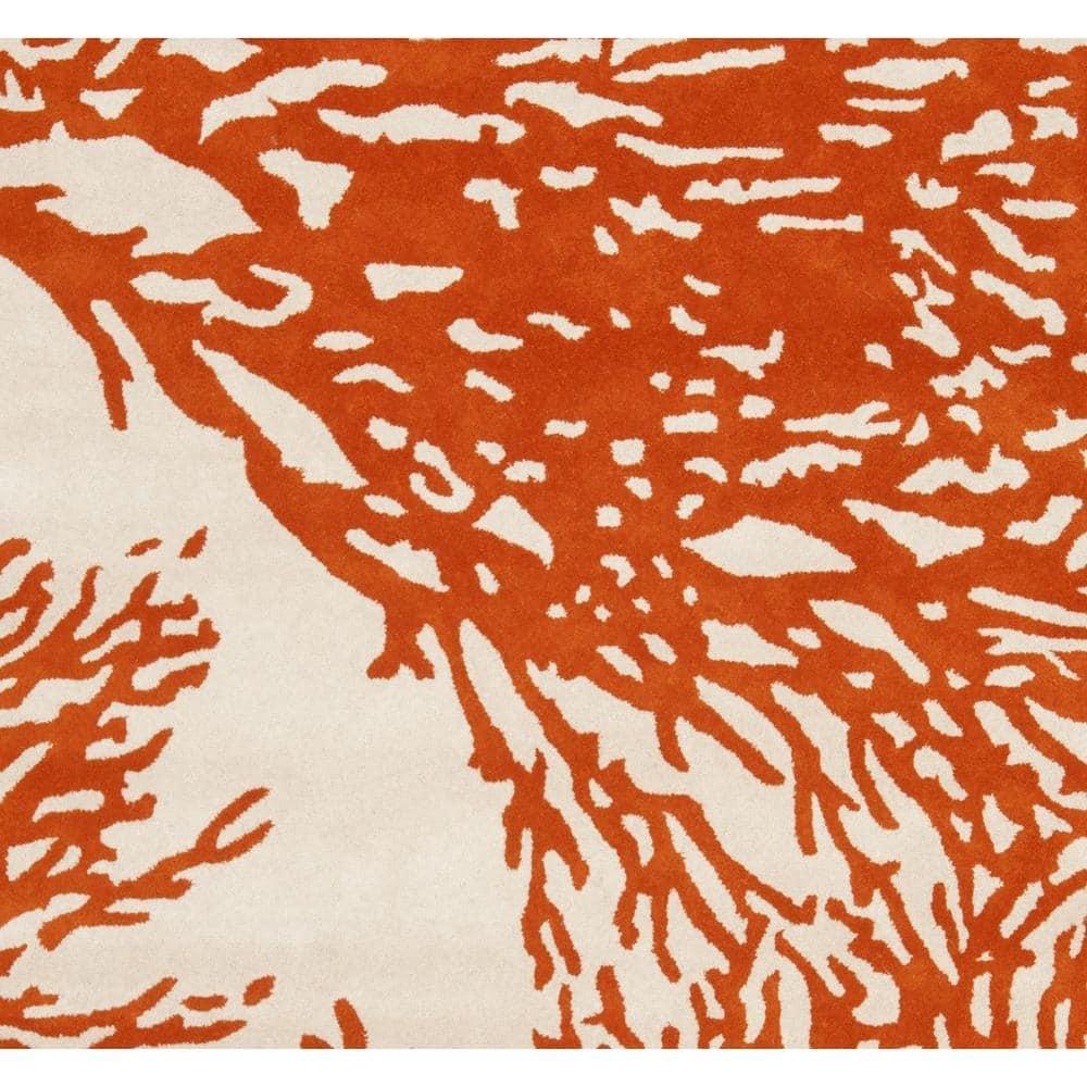 Bella BEL115 Hand Tufted Area Rug - Beige/Terracotta - 8'x10' - Safavieh.