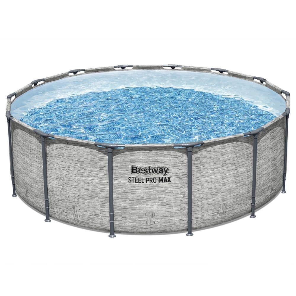 Bestway Steel Pro MAX 14' x 48" Round Above Ground Swimming Pool Set