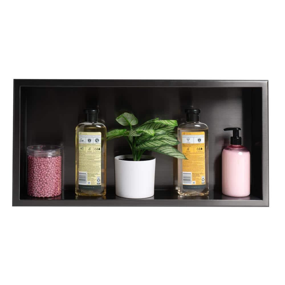 Adhesive Stainless Steel Shower Shelf