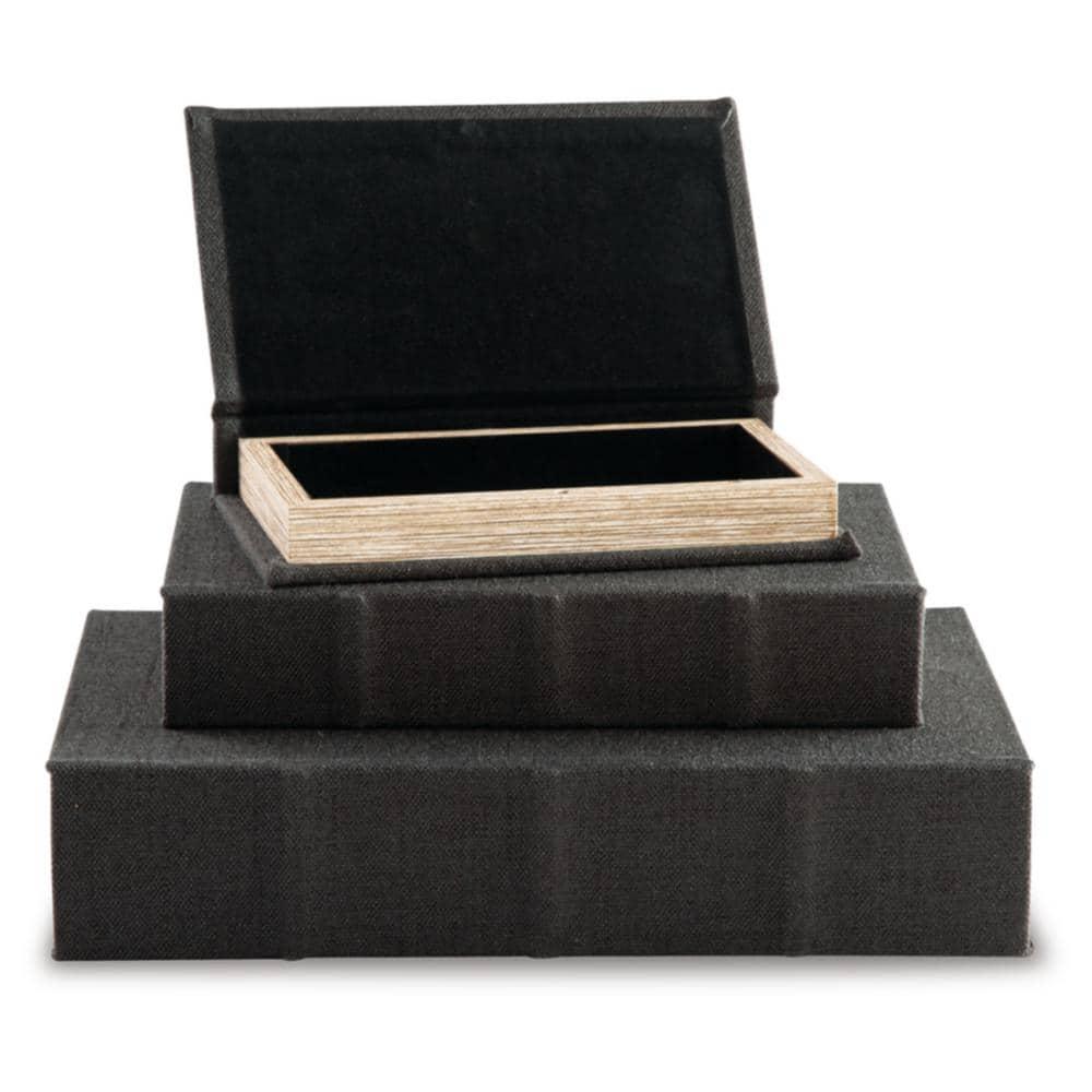 Kepir 3 Piece Fabric Book Box Set