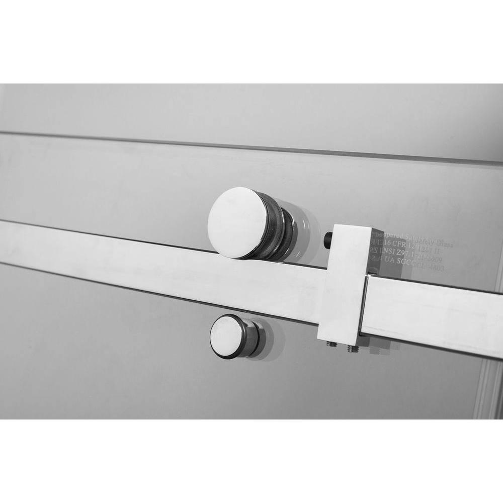 Aston SDR976-CH-72-10 Moselle 75" H Single Sliding Frameless Shower Door