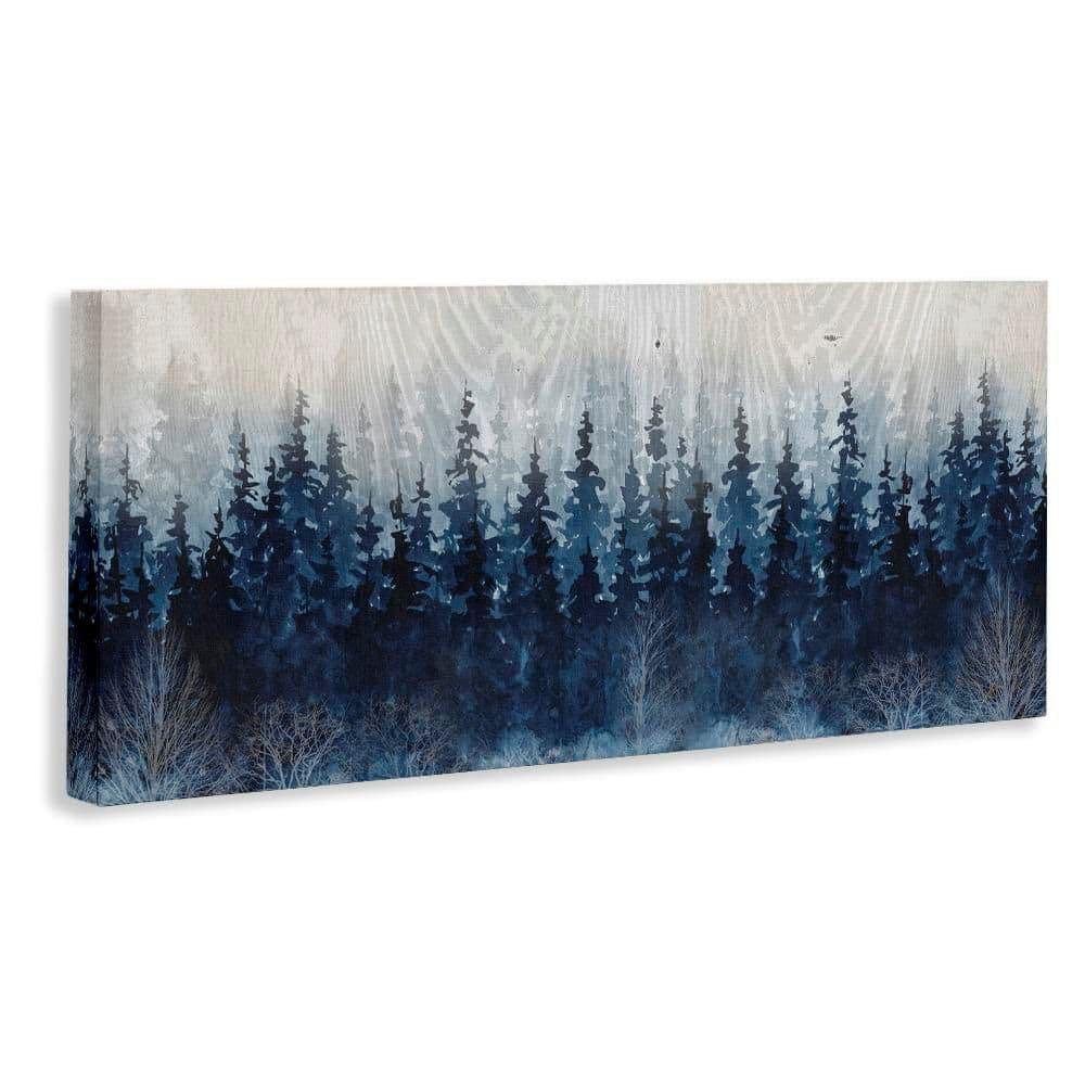 Stupell Industries Rustic Blue Forest Tree Line Fir Wood By Carol Robinson 955
