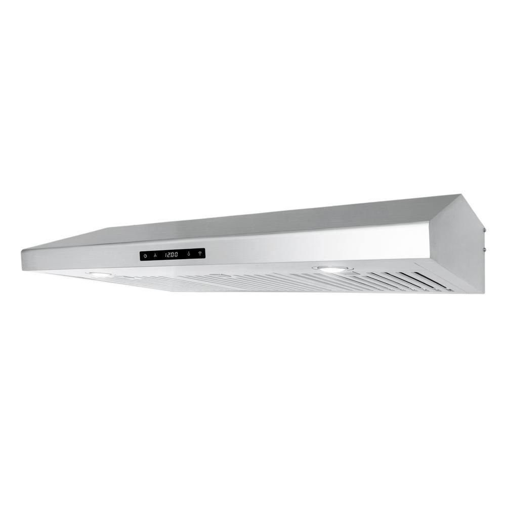 Cosmo 36 in. Haven Collection Ducted Under Cabinet Range Hood, Touch Controls, LED Lights, Permanent Filters, Stainless Steel