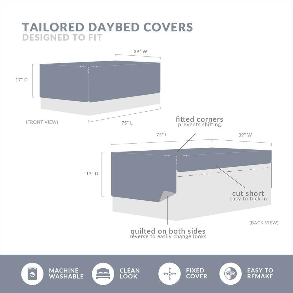 Madison Park Bayside 6PC Reversible Printed Daybed Cover Set