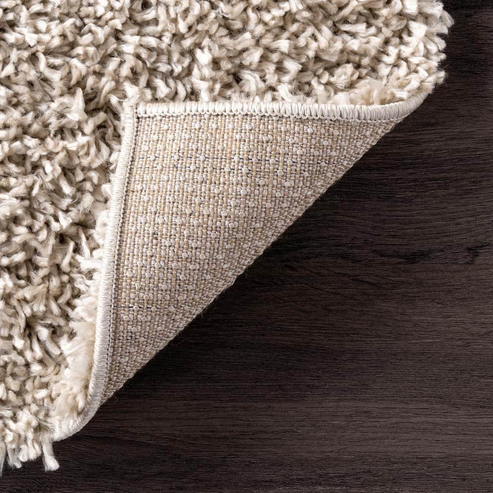 Nuloom Kara Solid 9x12 Shag Indoor Area Rug for Living Room Bedroom Dining Room Nursery, Beige