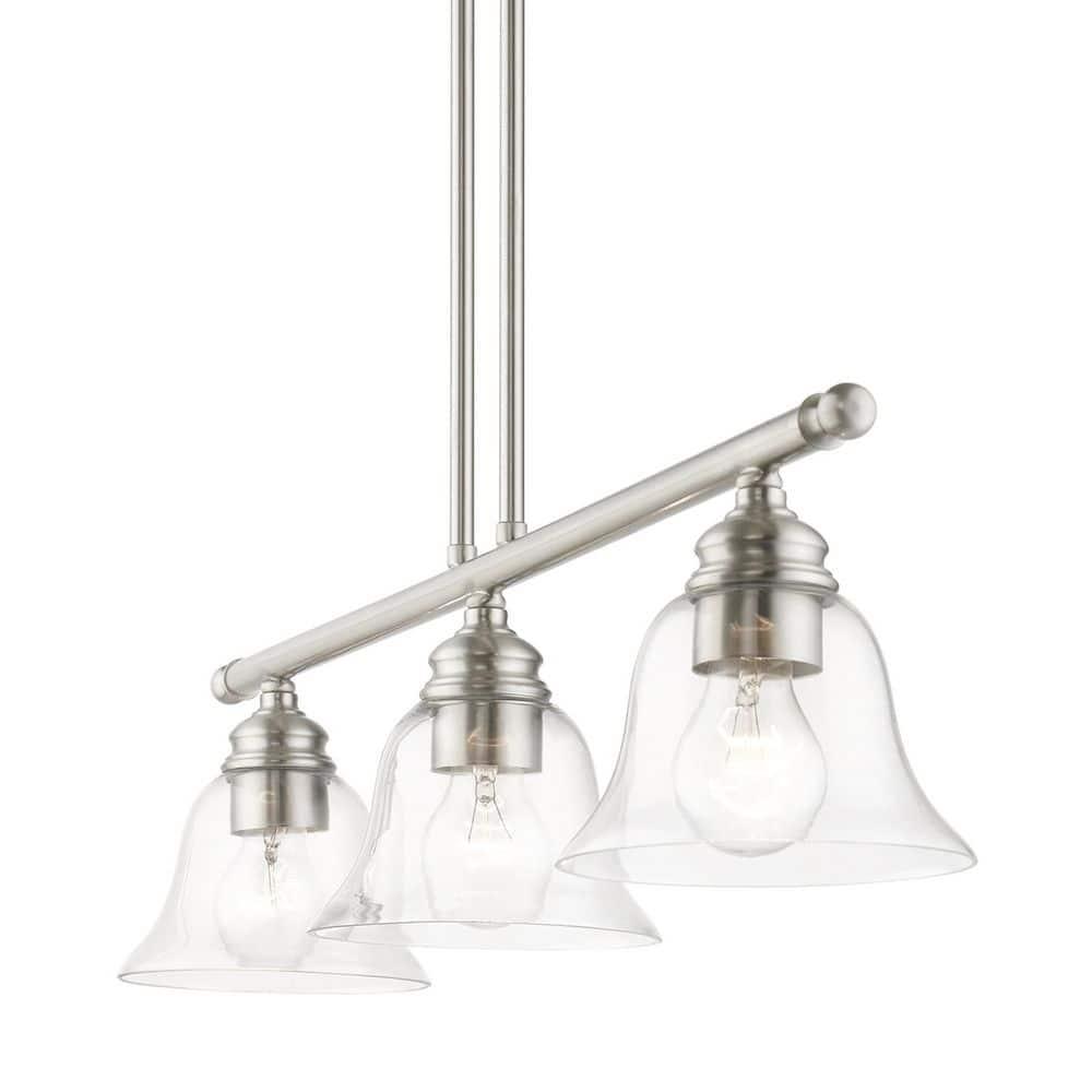 Livex Lighting Moreland 3 - Light Chandelier in  Brushed Nickel
