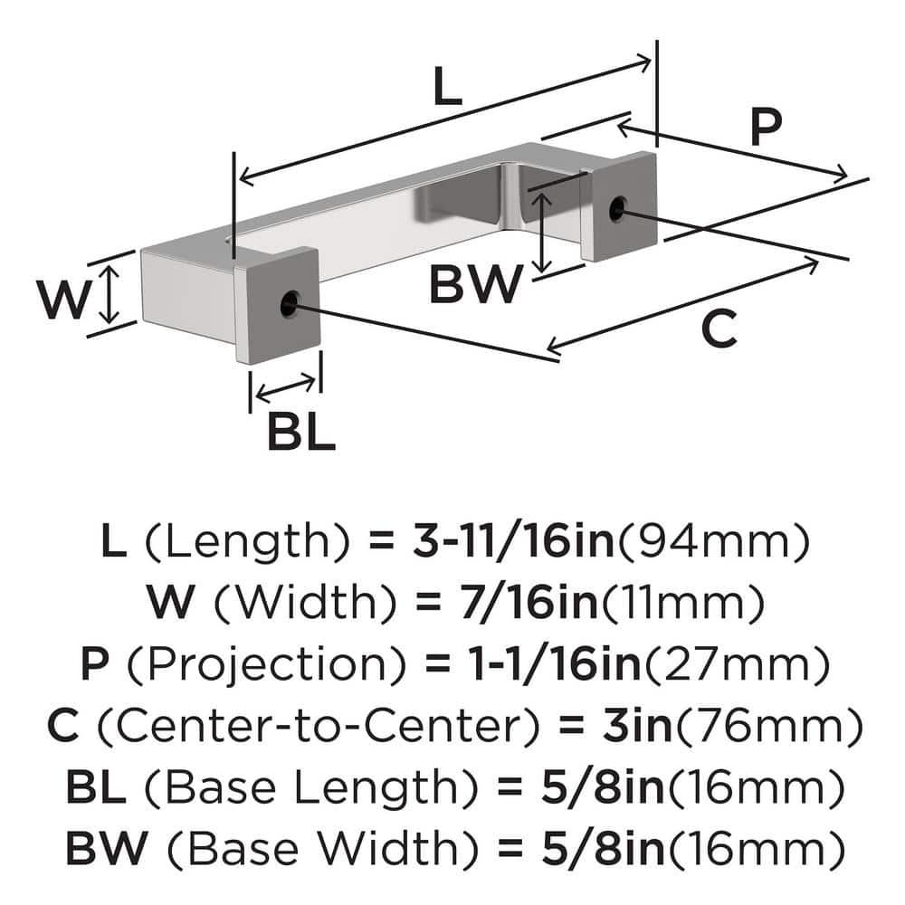 Bridgeport 3" Center Handle Pull Multipack