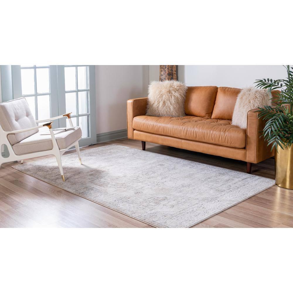 Unique Loom Portland Collection Area Rug - Canby (5' 3" x 8' Rectangle Ivory/Beige)
