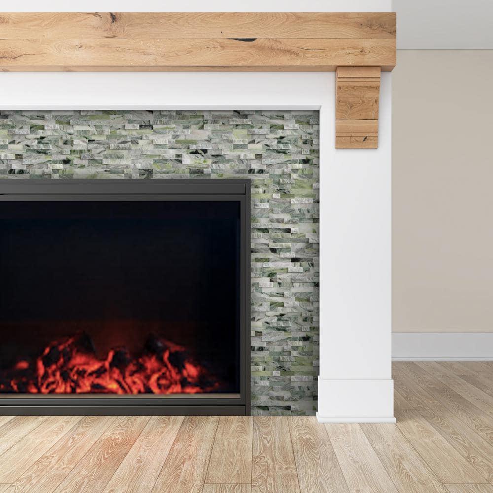 3D 11" x 12" Natural Stone Peel & Stick Mosaic Tile