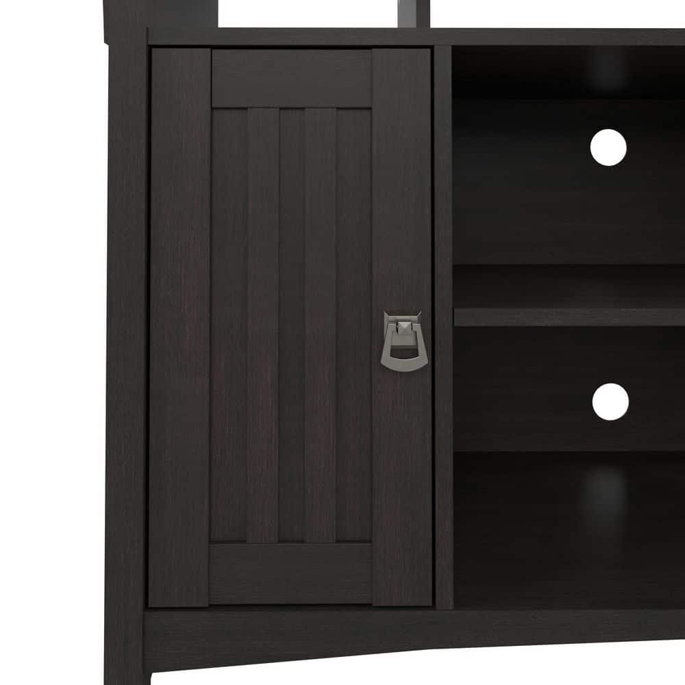 Bush Furniture Salinas Accent Storage Cabinet with Doors, Vintage Black