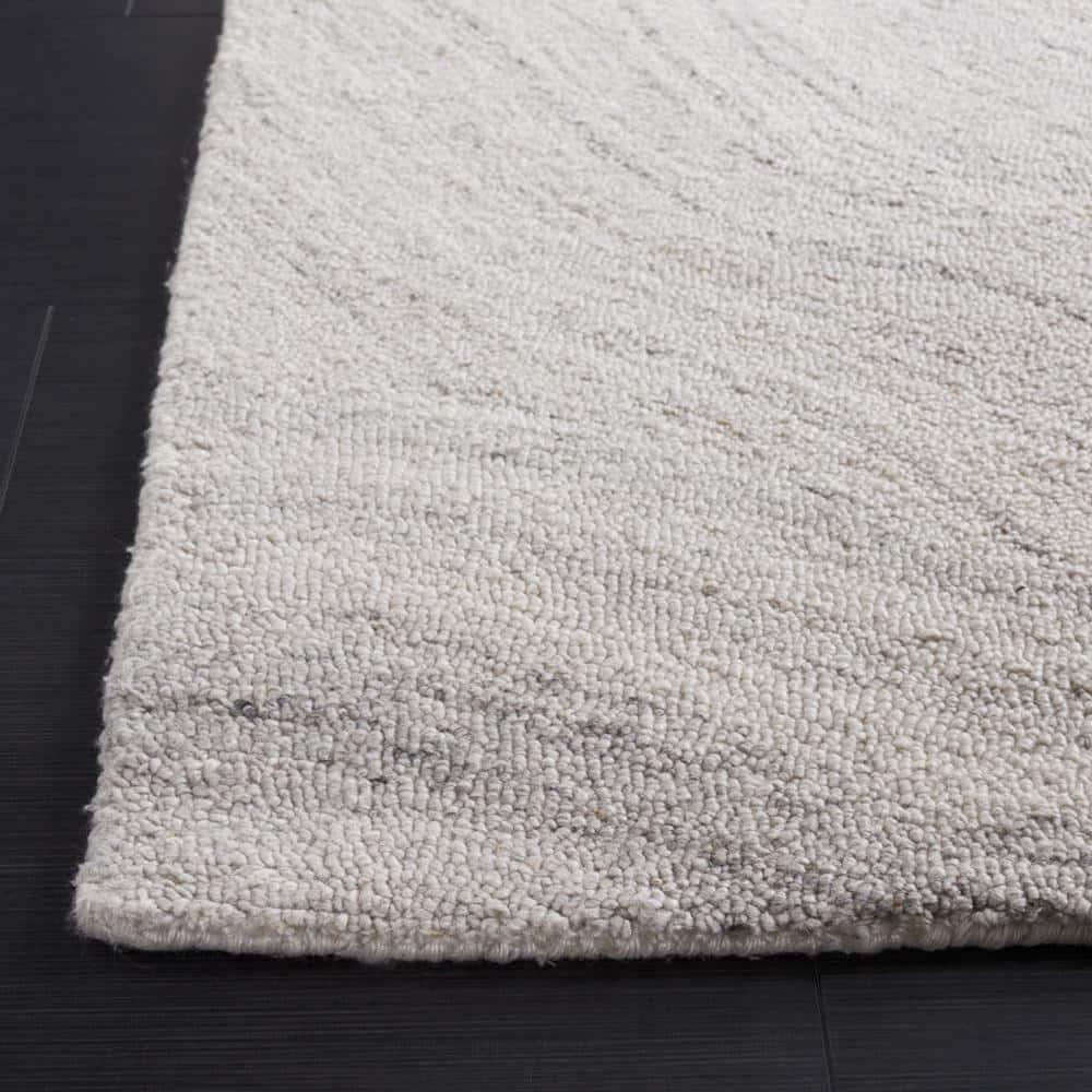 Abstract ABT148 Handmade Indoor Area Rug - Light Gray/Beige - 6'x6' - Safavieh