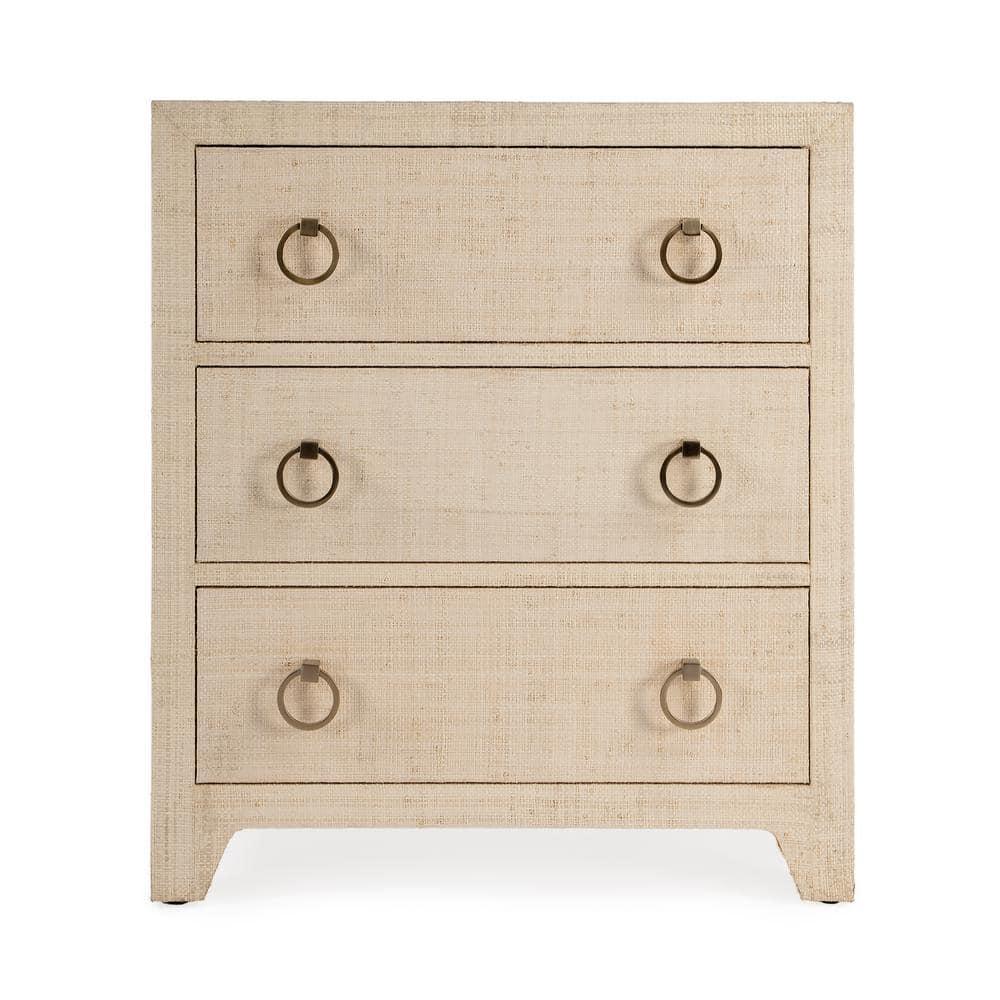 Butler Specialty Company Bar Harbor Natural Raffia 3 Drawer Chest - Natural
