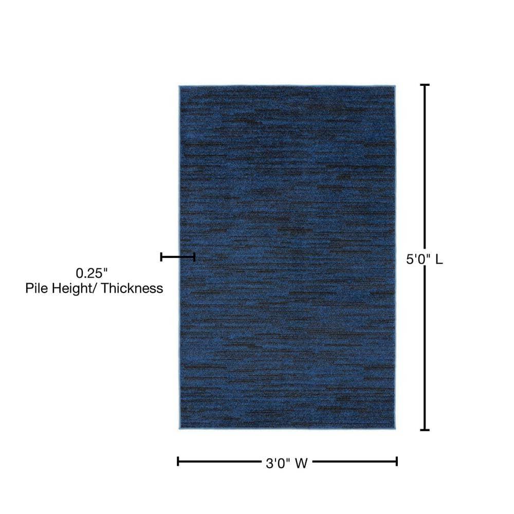 Nourison Nourison Essentials NRE01 Indoor/outdoor Area Rug - Midnight Blue 3' x 5'
