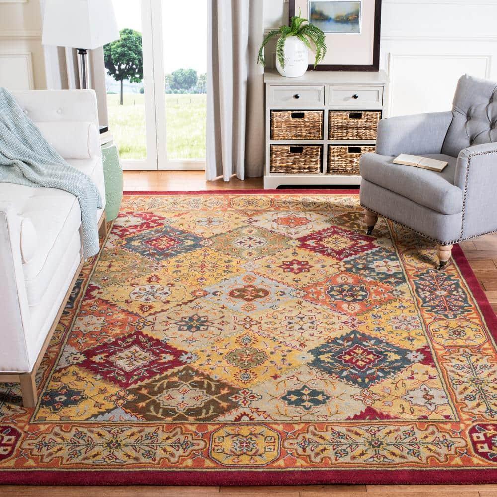 SAFAVIEH Heritage Regius Traditional Wool Runner Rug, Multi, 5' x 12'