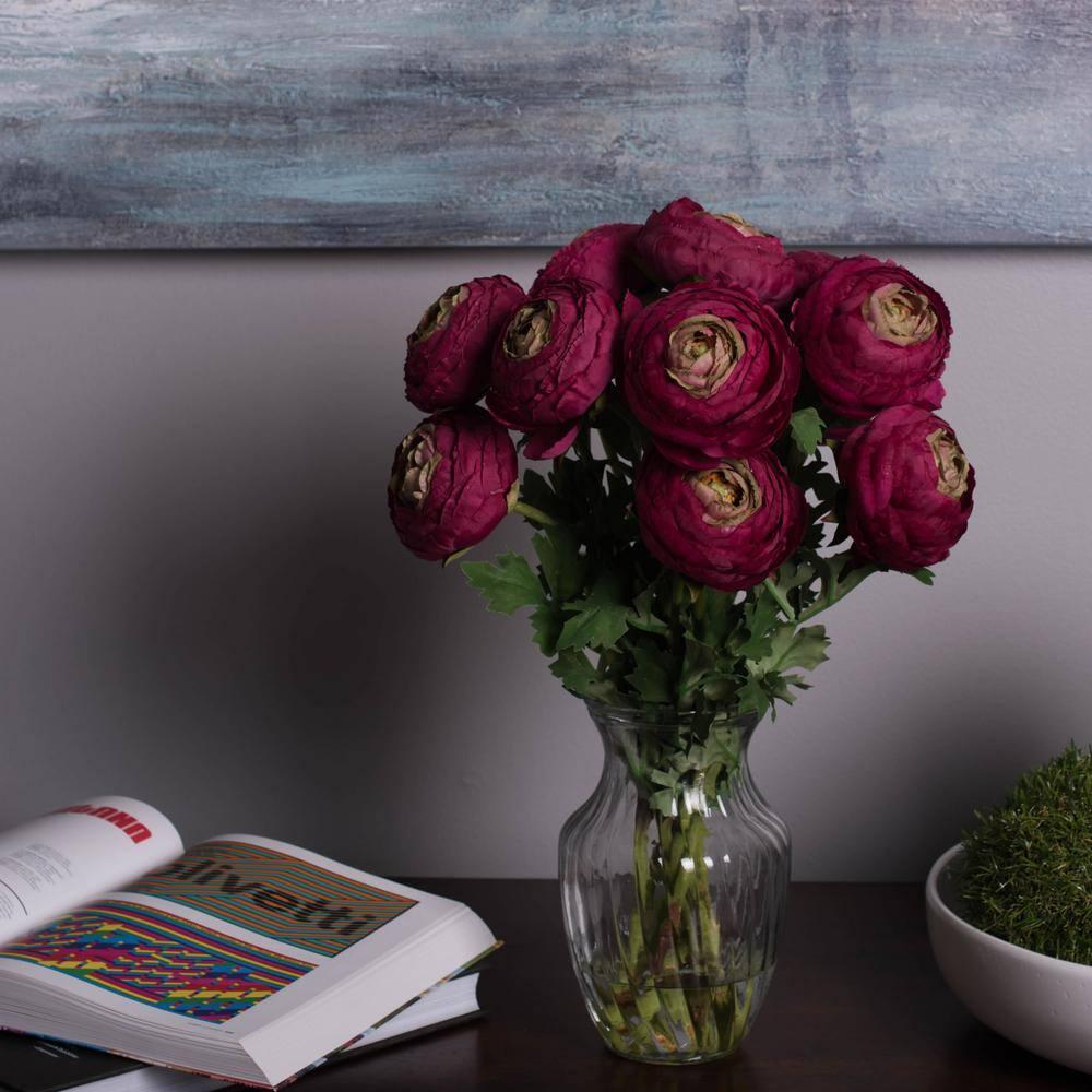 Vickerman 8" Clear Rose Vase. Includes two pieces per set.