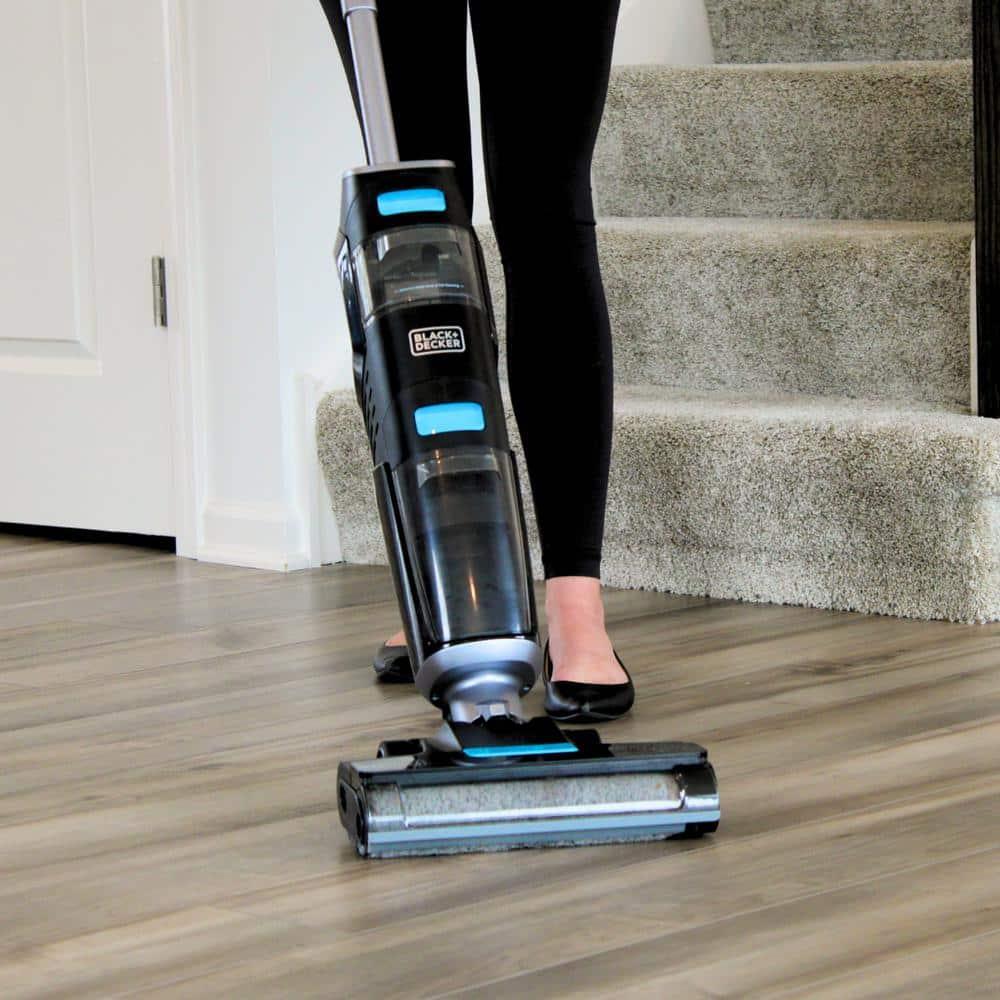 Black + Decker Multi-Surface Cordless Wet and Dry Vacuum + Wash Duo with Accessories Black: Rechargeable, Bagless, Foam Filter, Lithium Ion Battery