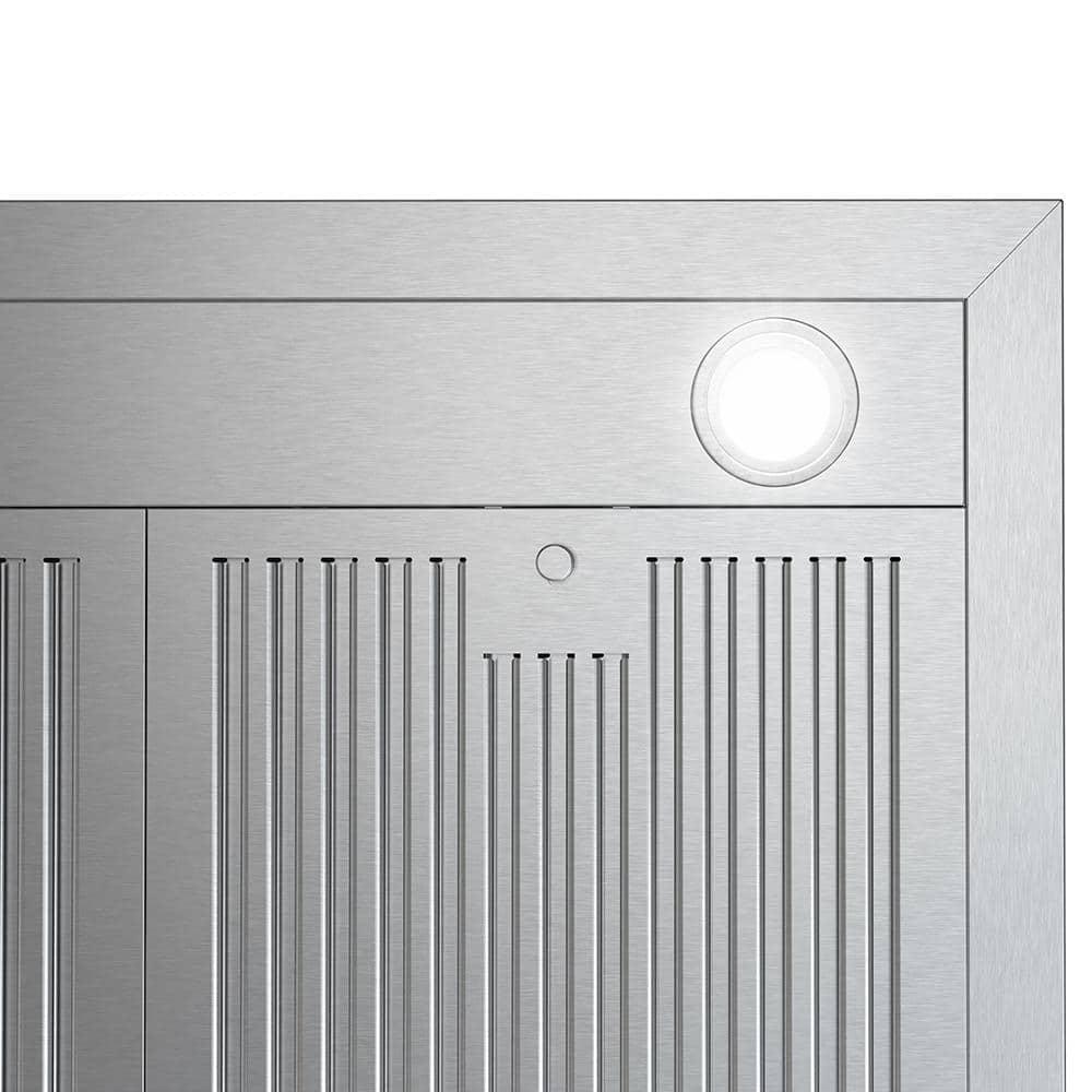 Streamline Francesco 30" 350 Cubic Feet Per Minute Ducted Wall Mount Range Hood with Baffle Filter and Light Included