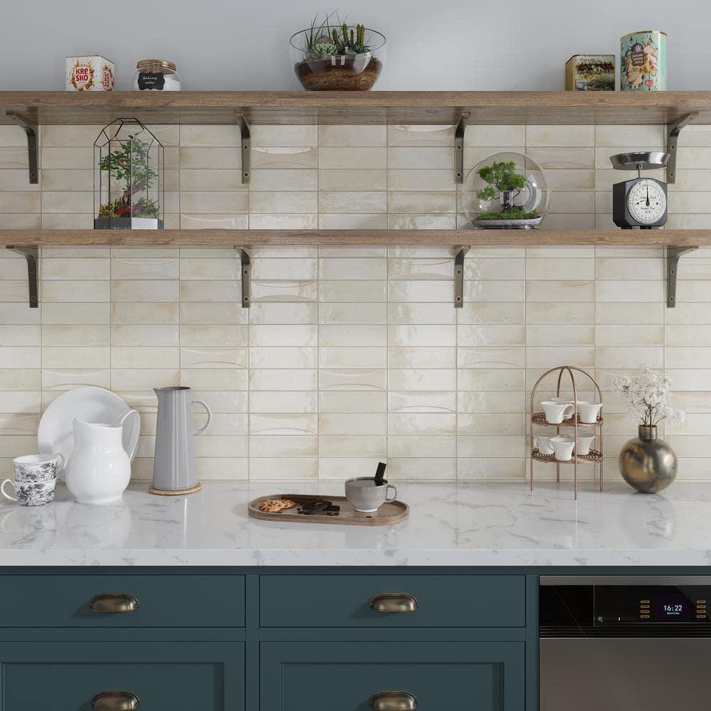 2.58'' W x 7.9'' L Ceramic Subway Singular Tile