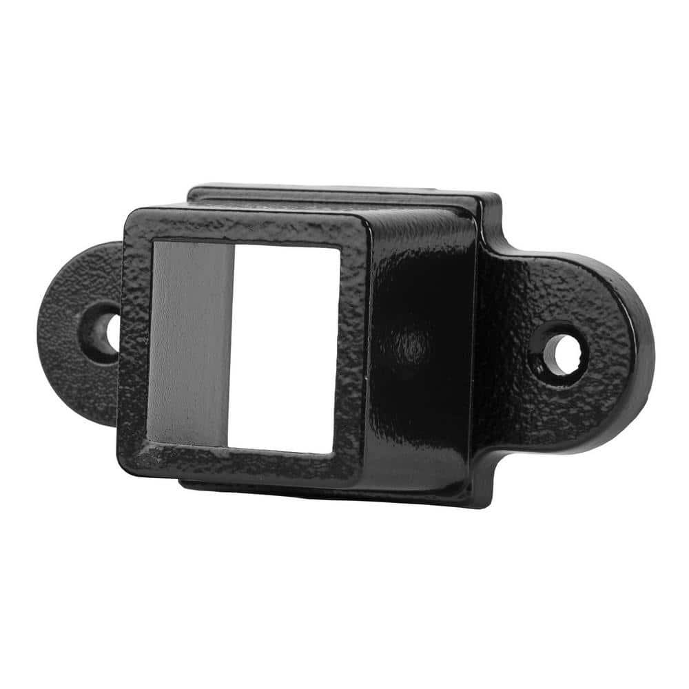 Legacy Collection Black Galvanized Steel Fence Mounting Bracket