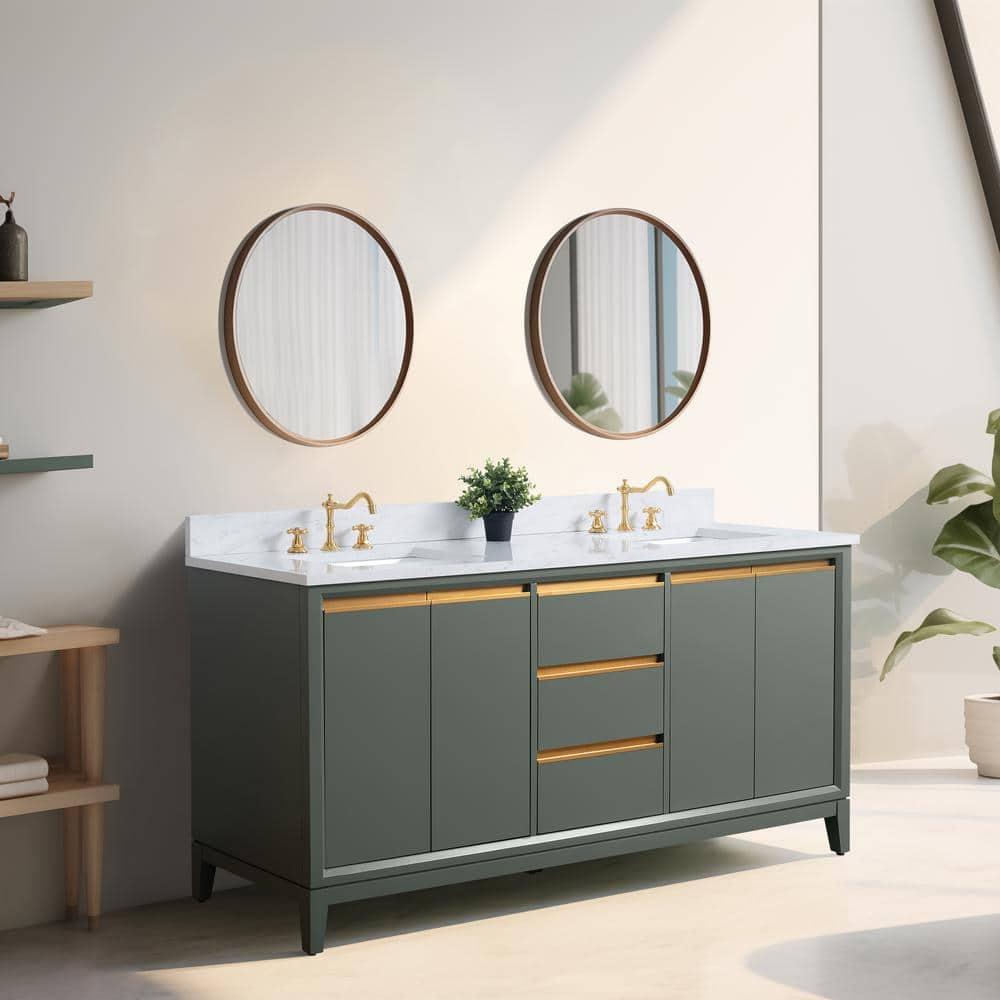 72 Double Bathroom Vanity with Top
