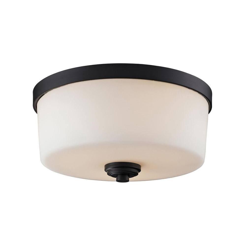 Z-Lite Arlington 3 - Light Flush Mount in  Bronze