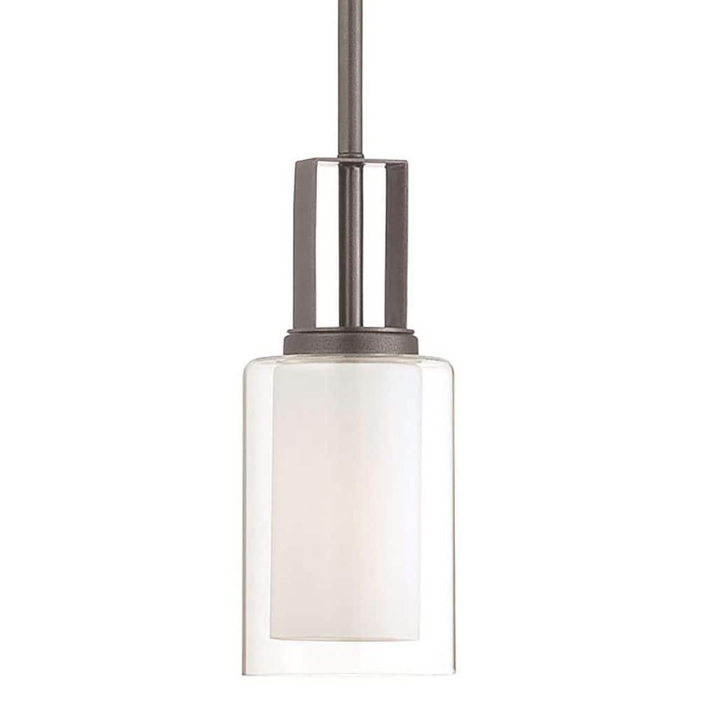 4101-172-Minka Lavery-Parsons Studio - 1 Light Mini Pendant in Transitional Style - 10 inches tall by 4.25 inches wide-Smoked Iron Finish
