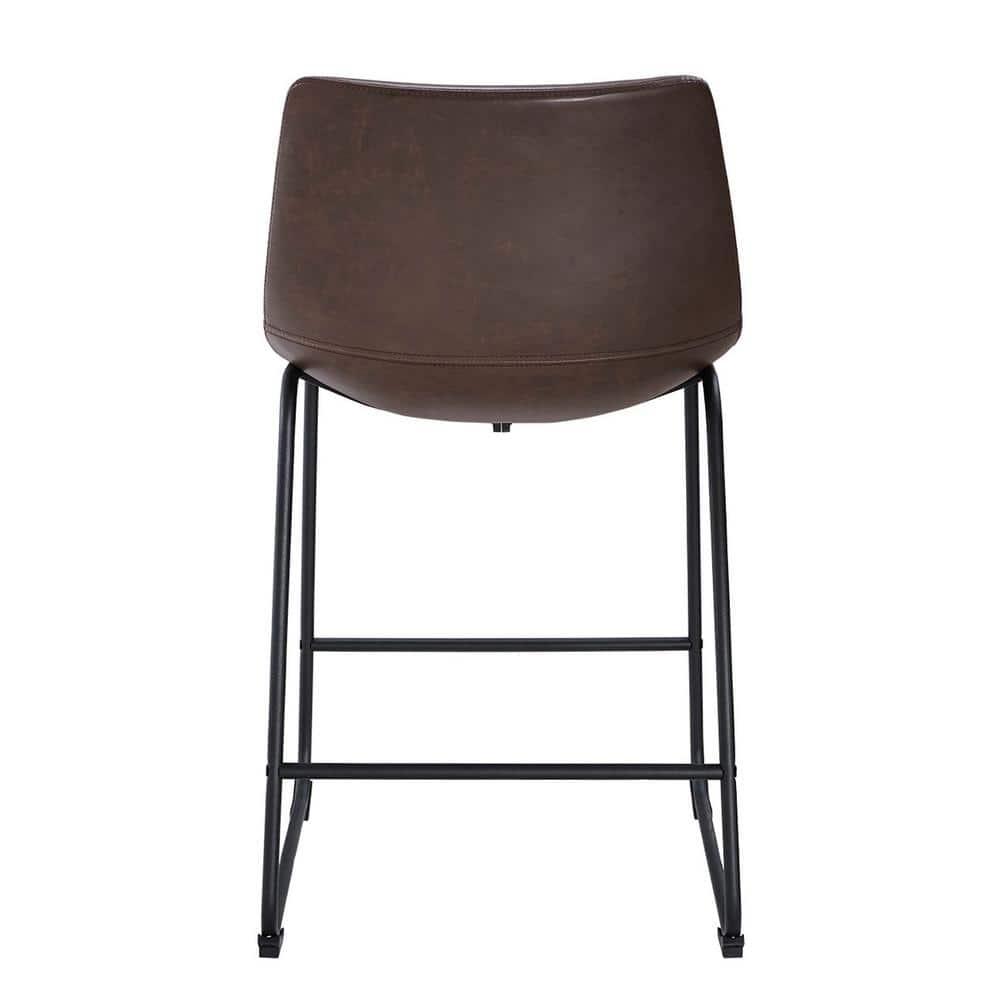 Hokku Designs Mayeu Upholstered Counter Stool (Set of 2)