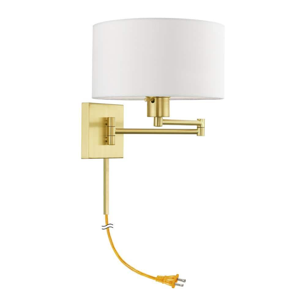 Livex Lighting 1 - Light Wall Light in  Satin Brass