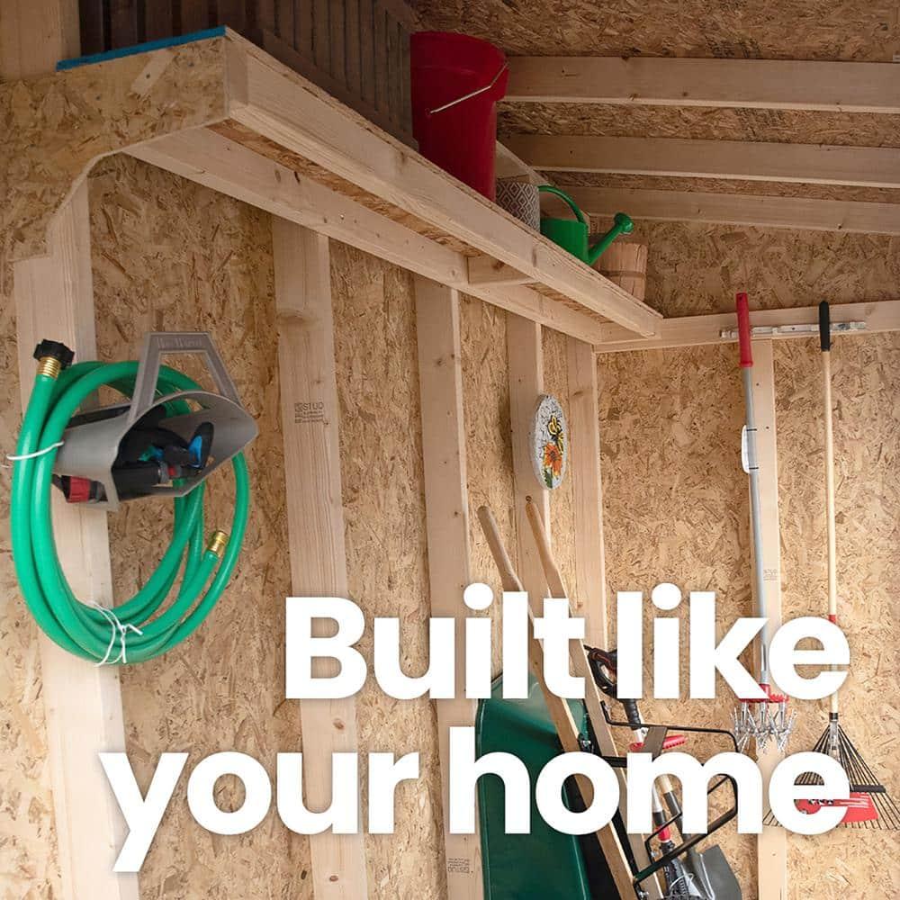 Handy Home Cambria 10 ft. W x 4 ft. D Wood Lean-To Storage Shed