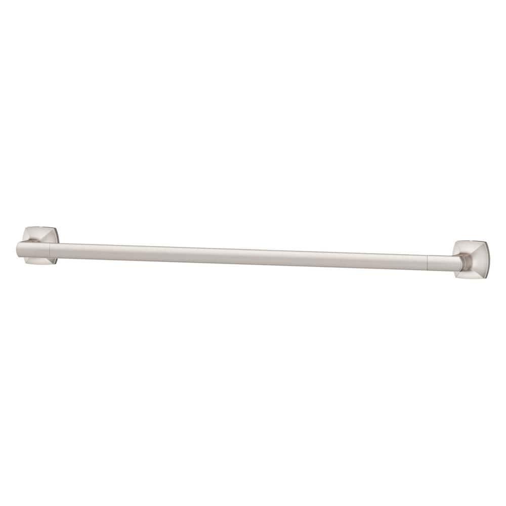 Pfister Vaneri Bath Towel Bar for Bathroom, 24-Inch, Wall-Mounted, Screw-In, Spot Defense Brushed Nickel Finish, BTBVRI2GS