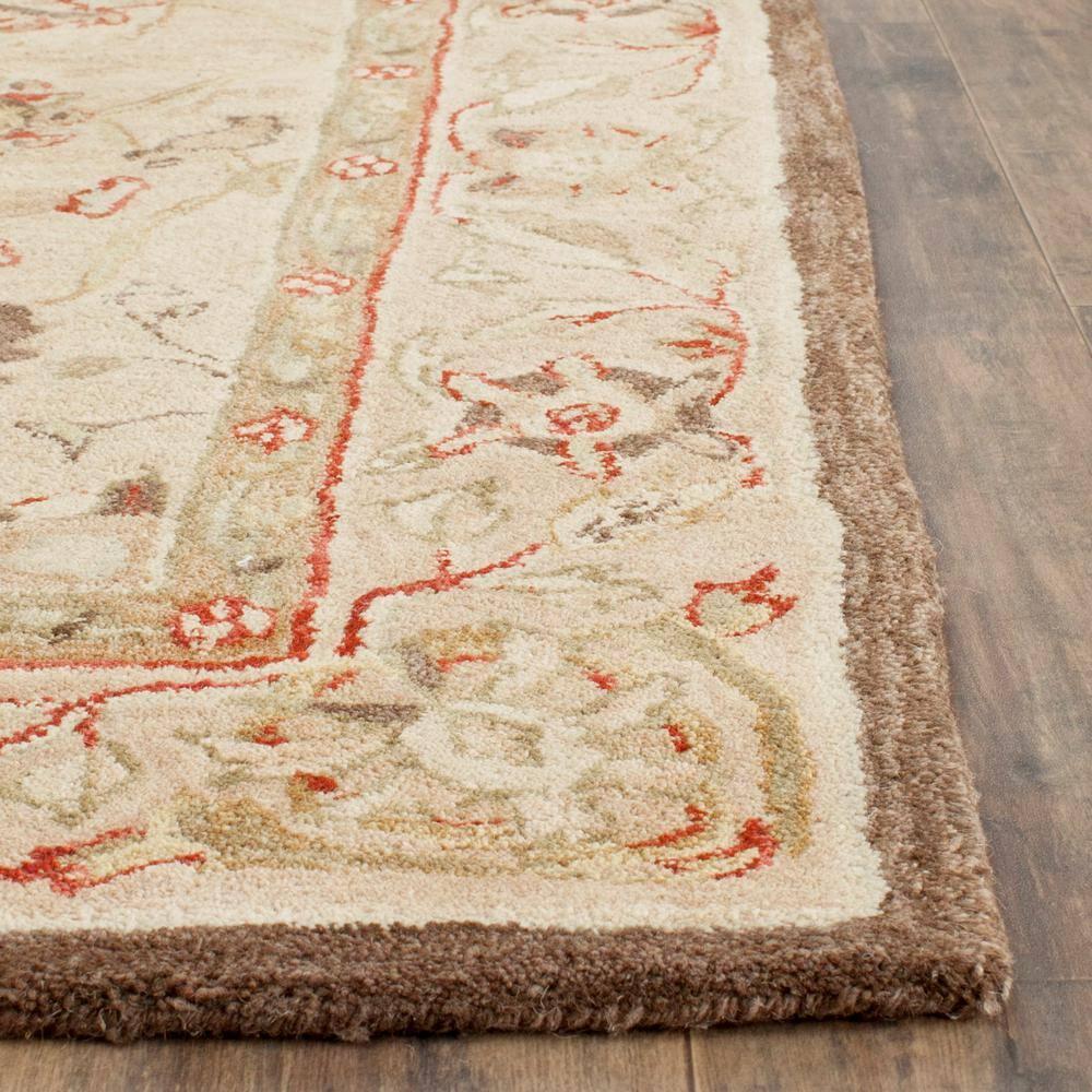SAFAVIEH Anatolia Venice Floral Wool Area Rug, Beige/Beige, 5' x 8'