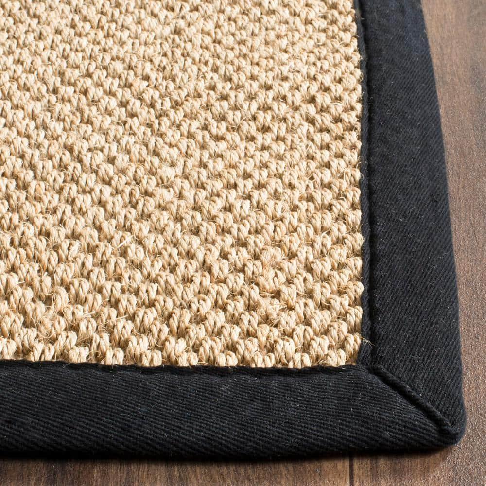 Natural Fiber NF141 Power Loomed Indoor Area Rug - Maize/Black - 5'x8' - Safavieh.