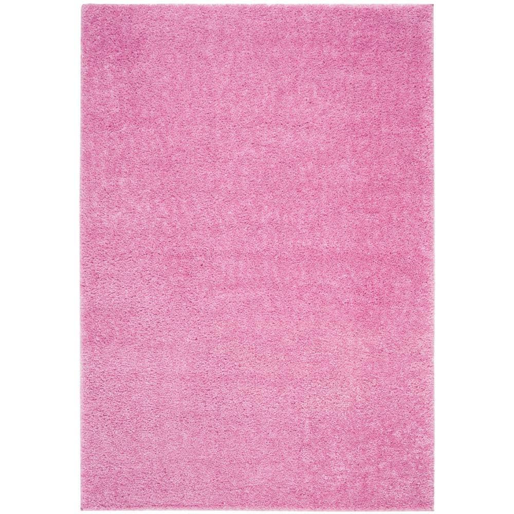 August Shag 900 AUG900 Power Loomed Indoor Area Rug - Pink - 4'x6' - Safavieh