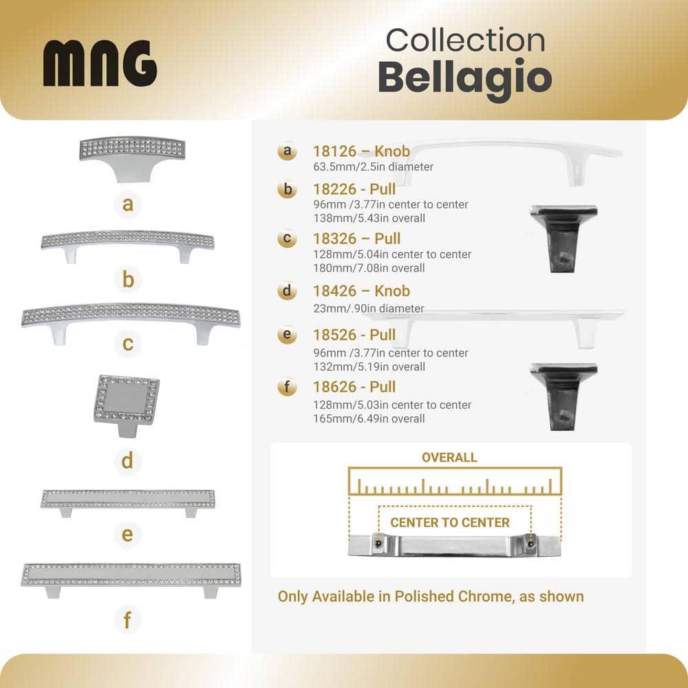 MNG Hardware Bellagio 5/2" Length Rectangular Knob