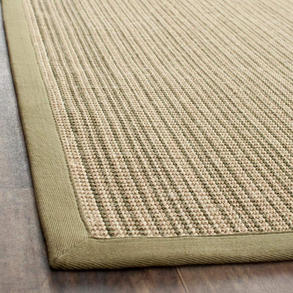Natural Fiber NF442 Power Loomed Indoor Accent Rug - Green/Green - 3'x5' - Safavieh.