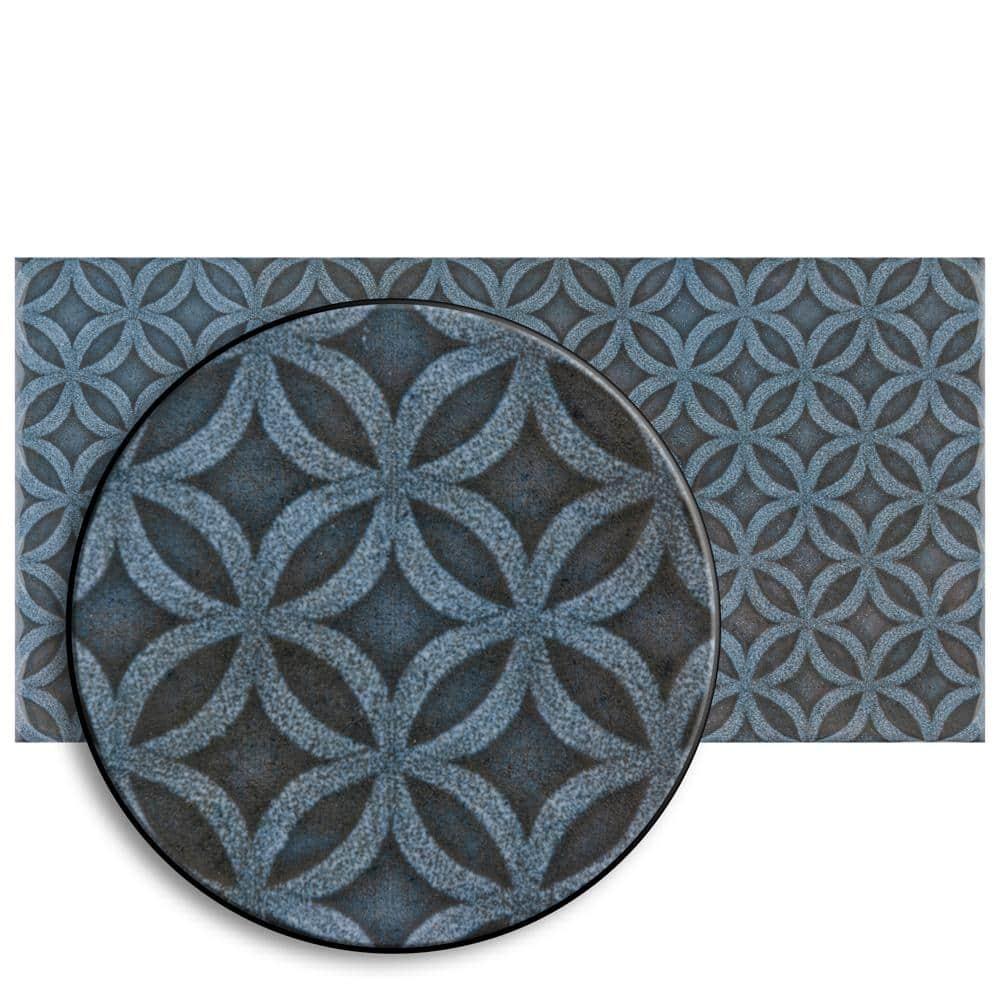 Merola Tile Camden 4" x 8" Ceramic Patterned Subway Wall Tile